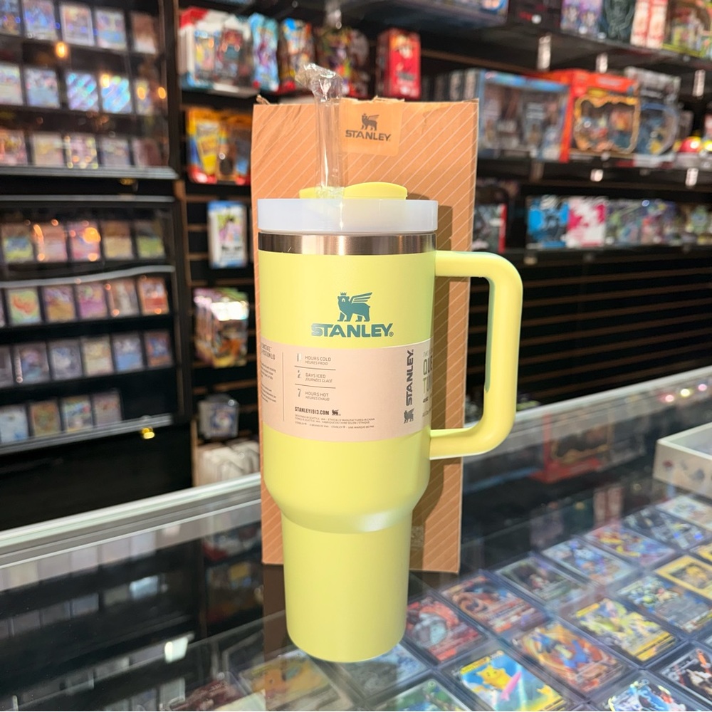 Stanley Lemon Yellow Travel Tumbler with Handle